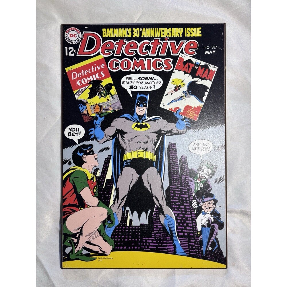 Detective Comics #387 Wall Sign 1969 DCComics, 30th Anniversary, Joker, Penguin